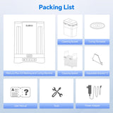 ELEGOO Mercury Plus 3.0 Larger Wash and Cure Station, Resin Curing Machine for LCD/SLA/DLP 3D Printing Models, Best for Saturn, Mars 3D Printer, Washing Size of 230 * 135 * 260mmm ELEGOO