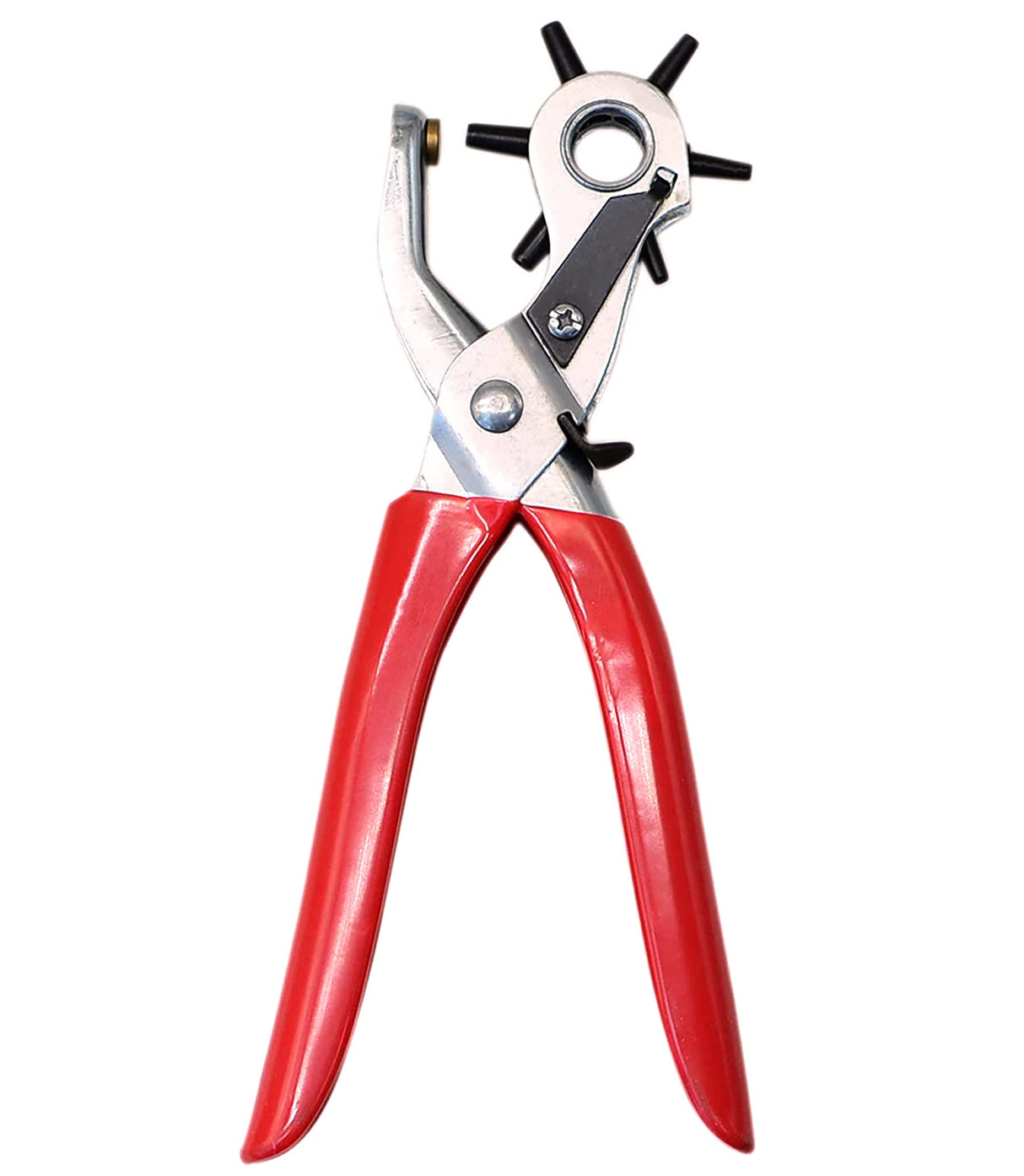 Leather Hole Punch,9" Belt Hole Puncher for Leather Heavy Duty, 6 Size Revolving Leather Belt Hand Hole Puncher (6 Size Revolving Leather Hole Puncher) YYaaloa