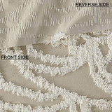 Madison Park Laetitia Lightweight 100% Cotton Quilt Set, Breathable Chenille Tufted, Shabby Chic Boho Medallion Design, Sham, Floral Taupe w/ Tassels, Full/Queen-2 Piece Madison Park