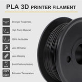 3D Printer Filament Bundle Multicolor, 250g PLA Filament 1.75mm, Dimensional Accuracy +/- 0.02 mm,1.25kg Total, 0.25kg per Spool, 5 Pack, Individually Vacuum Packed, 5 Colors FAHKNS