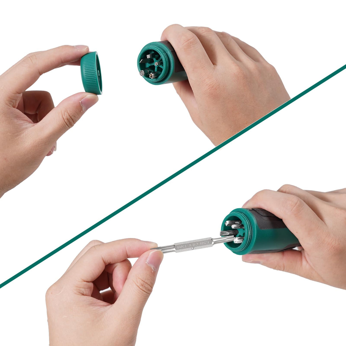 HYCHIKA Screwdriver Set 16-in-1 Ratcheting Screwdriver, Screw Driver Multi Bit All in One with Phillips, Slotted, Torx, Square, Hex bit and Double End Nut Driver HYCHIKA BETTER TOOLS FOR BETTER LIFE