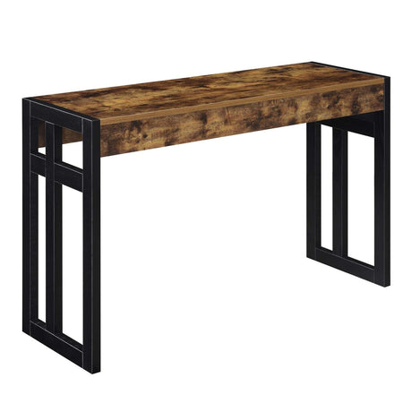 Convenience Concepts Monterey Console Table, Barnwood/Black Convenience Concepts