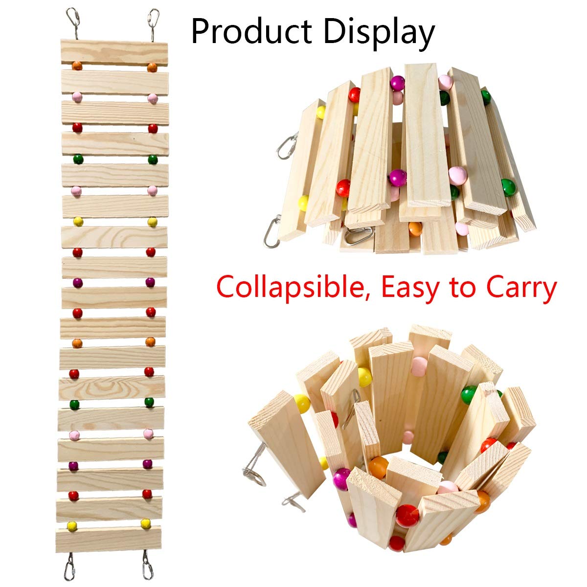 Vehomy Chicken Coop Toy Chicken Toys for Hens Natural Wood Chicken Ladder Chicken Swing Chicken Perch for Birds Poultry Rooster Chicks L Vehomy