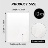 CHONOVO 10 Pcs Sublimation Photo Blanks 8x10 Inch Metal Sublimation Sign Blanks Aluminum Sublimation Blank DIY Photo Sign Wall Frame Poster for Living Room Bedroom White (Thickness 0.45mm) CHONOVO