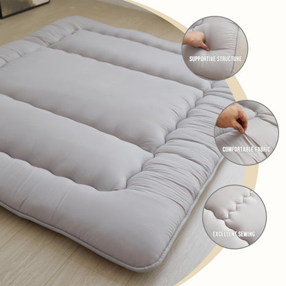 ASANEST Japanese Floor Mattress Futon Mattress,100% High Density Comfortable Foam, Thicken Tatami Mat Sleeping Pad,Roll Up Sleeping Pad