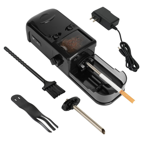 Electric Cigarette Rolling Machine, Portable Tobacco Injector Machine can Grind Filled with Herb, Tobacco, etc Suitable for Cigarette Tubes and Rolling Papers Iweden