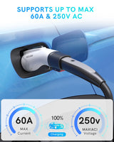 EV Charger Adapter for Tesla to J1772, Up to 60A 250V, IP65, NACS to J1772 Adapter, J1772 EV Charging Adapter Compatible with Tesla Wall Connector/Tesla Destination/Mobile Charger (for J1772 EVs Only) SEGUMA