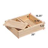 Lehman's Stoney Acres Beekeeping Top Feeder, with Floats, for 10 Frame Beehive, Assembled Pine Wood, Amish Made Lehman's