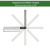 8 Inch Digital Angle Finder, JYEASTZ Stainless Steel Digital Protractor Angle Ruler with Holding Angle Data, Ideal for Construction Woodworking (8inch) JYEASTZ