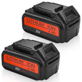 EOHJAR 2 Pack 20V 6.0Ah Replacement Battery Compatible with Dewalt 20V Battery Max XR Lithium ion DCB204 DCB206 DCB200 DCB180 DCD985B DCD771C2 DCS355D1 DCD790B EOHJAR