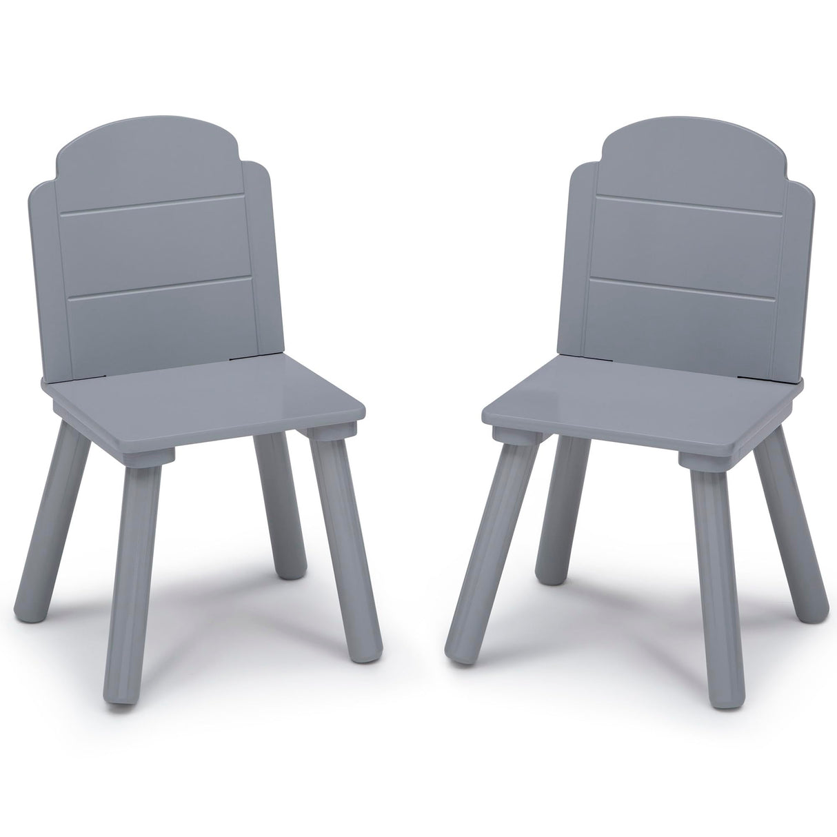 Delta Children Finn Table and Chair Set with Storage, White/Grey Delta Children