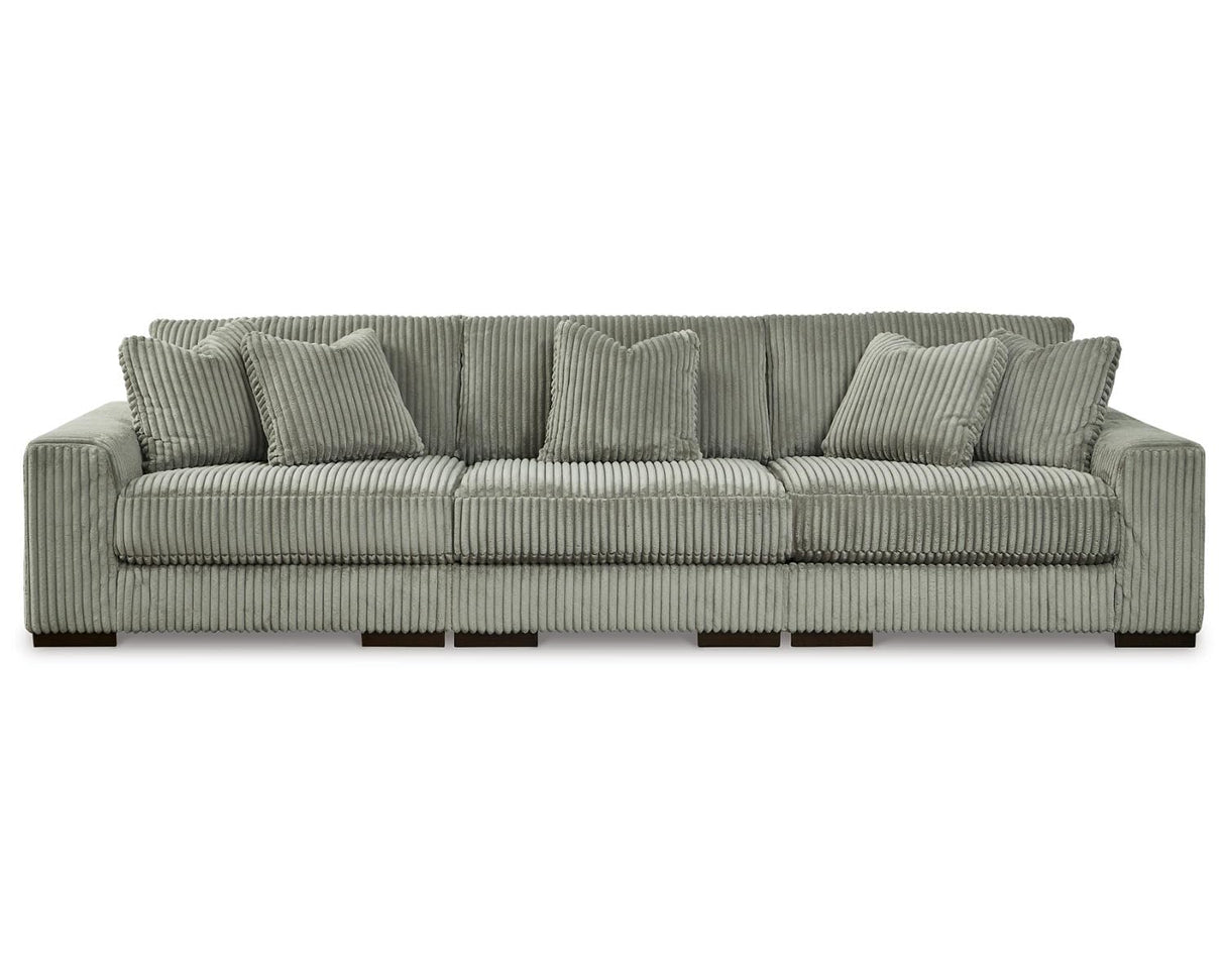 Signature Design by Ashley Lindyn Casual 3-Piece Sectional Sofa with Reversible Cushion, Gray Signature Design by Ashley