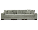 Signature Design by Ashley Lindyn Casual 3-Piece Sectional Sofa with Reversible Cushion, Gray Signature Design by Ashley