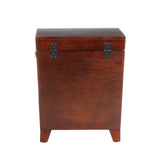 SEI Furniture Pyramid Storage Trunk End Table, Espresso SEI Furniture