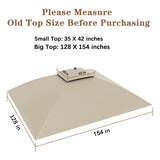 SCOCANOPY Replacement Canopy Cover for Windsor Gazebo L-GZ717PST-C, 810213583,(Light Beige) SCOCANOPY