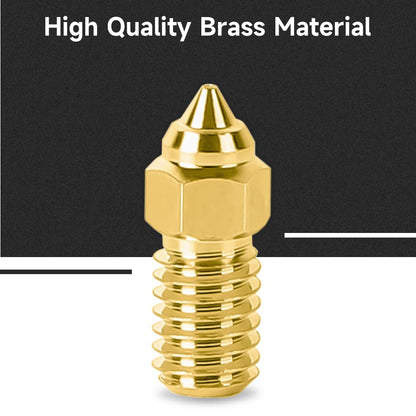 Creality Official Ender 3 V3 SE Nozzle, 5 Pcs 0.4mm High Speed M6 Extruder Nozzles, 3D Printer Brass High Temperature Wear Resistant Nozzle for Ender 5 S1, Ender 7 - WoodArtSupply