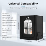 Creality Official 3D Printer Enclosure with Fan Interface, Fireproof Dustproof Constant Temperature Protective Cover 550 * 650 * 750mm for Ender 3S1/Ender 3S1 Pro/Ender 3V3 KE/Ender 3 Max/Ender 5 S1 Creality