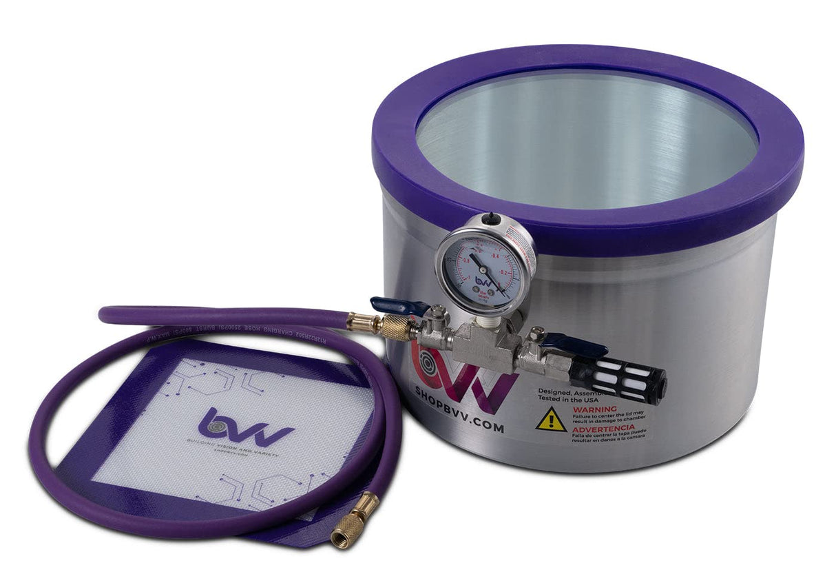 BVV 2 Gallon Aluminum Side Mount Vacuum Chamber BEST VALUE VACS