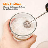 Immersion Blender Handheld 1100W Corded Hand Blender Trigger Variable Speed 3 in 1 Stick Blender with Whisk, Milk Frother Attachments Emulsion Blender Handheld for Soup, Smoothie, Puree BESROY