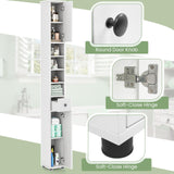 Tangkula 71" Tall Slim Bathroom Storage Cabinet with Adjustable Shelves and Drawer, Perfect for Small Spaces Tangkula
