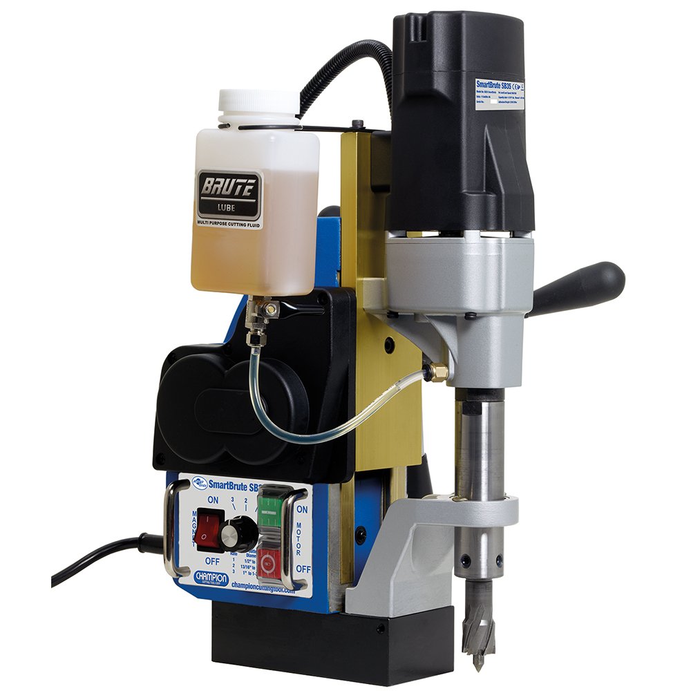 Champion Cutting Tool SB35 Powerful and Portable RotoBrute Smart Brute AutoMatic Magnetic Drill Press Champion