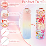 SythorYang Decorate Your Own Water Bottle Kits for Girls Gifts for Girls Age 4-6-8-10 Girl Water Bottle with Gem Stickers Arts and Crafts for Girles 7 8 9 10 Year Old Girl Birthday Christmas Gifts SythorYang