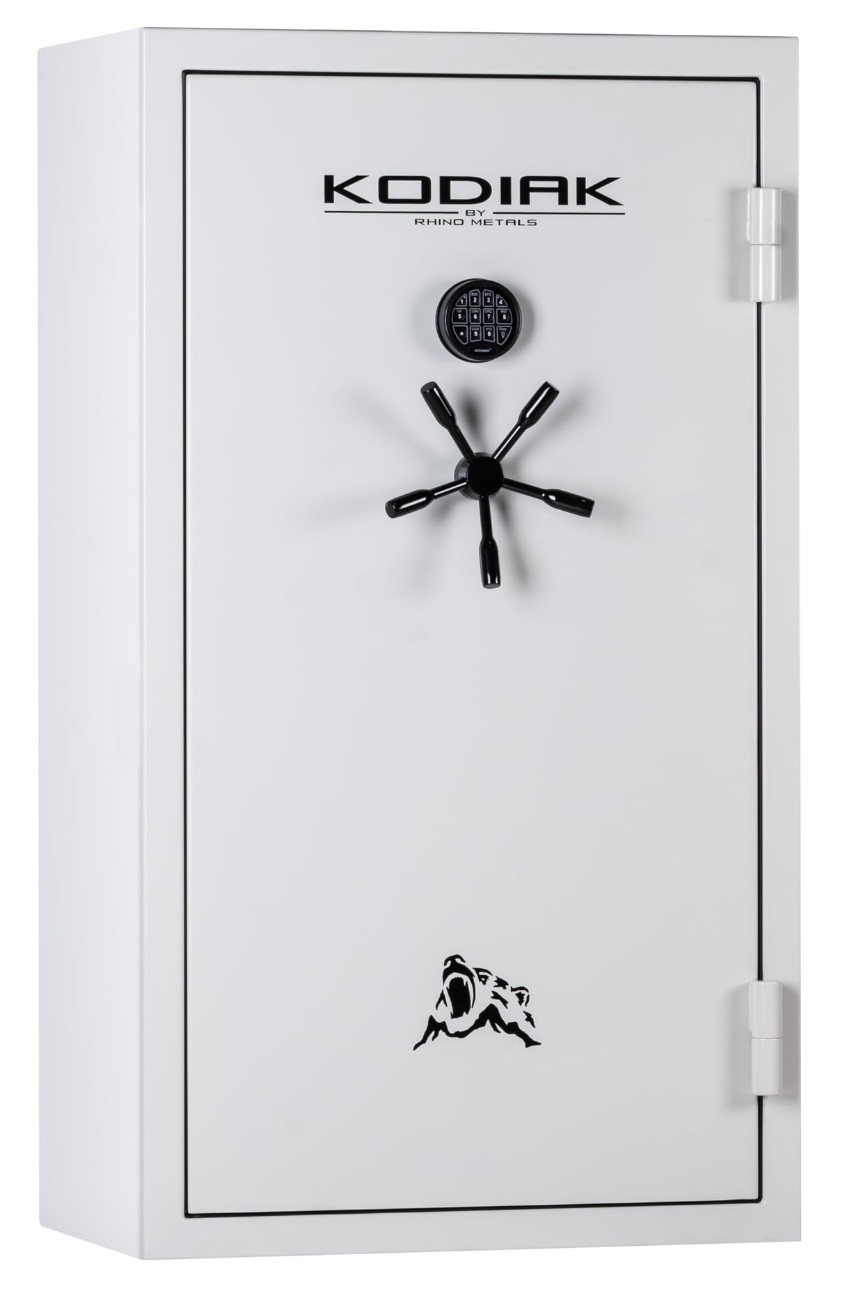 Kodiak Home Gun Safe for Rifles & Pistols | KGX5933W by Rhino Metals with New SafeX Security System | 41 Long Guns & 6 Handguns | 60 Minute Fire Protection | Gloss White Finish | 536lbs Kodiak
