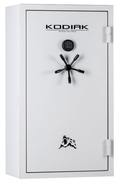 Kodiak Home Gun Safe for Rifles & Pistols | KGX5933W by Rhino Metals with New SafeX Security System | 41 Long Guns & 6 Handguns | 60 Minute Fire Protection | Gloss White Finish | 536lbs Kodiak
