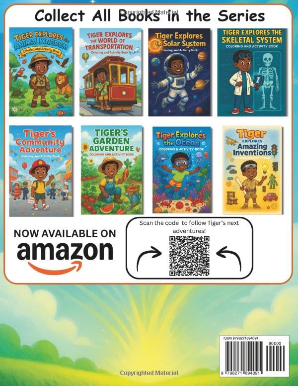 Tiger Explores the 5 Senses: Coloring and Activity Book (Tiger's Learning Adventures) Majosta