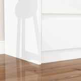 FAMAPY Chest of Drawers White 12 Drawer Dresser No Handle, Modern Contemporary 12-Drawer Cabinet Dresser for Bedroom (63" W x 15.7" D x 31.9" H) FAMAPY