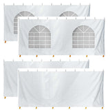 TentandTable 20 Foot x 20 Foot Party Tent Sidewall Kit, Complete 4 PVC Vinyl Wall Set - 2 Solid & 2 Window 7' Side Walls, Fits Commercial Standard Event Outdoor Canopy Tents, Tent Not Included TentandTable
