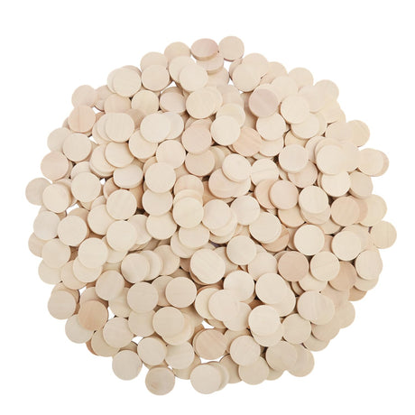 400 PCS Mini Wood Slices, 1 Inch Diameter Unfinished Round Wood Slices for Creative DIY Crafts and Decorations by GNIEMCKIN GNIEMCKIN