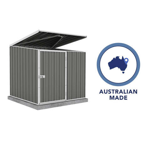 Absco Pool Pump Cover - Versatile Horizontal Storage Shed | 5 x 5 ft | Easy Assembly | Woodland Gray | Ideal for Pool, Trash Cans, Garden & Pool Equipment | SNAPTiTE Assembly System | Safety Features ABSCO