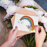 WEBEEDY 20 Sets Flower Paper Quilling Kit for Adults Beginners Greeting Card Making Kit with Envelope and Instruction,DIY Flower Cards for All Occasions Happy Birthday,Holiday,New Year,Thanksgiving WEBEEDY