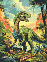 Bimkole 5D Diamond Art Kits for Adults Dinosaurs, Full Drill DIY Rhinestone Embroidery Set Paint with Diamonds Art Forest Animals by Number Kits Cross Stitch Home Wall Craft Decor 12x16 Inch Bimkole