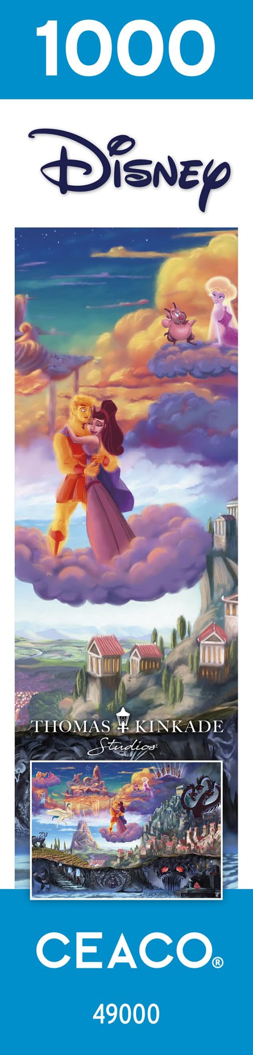 Ceaco - Thomas Kinkade - Disney - Hercules -1000 Piece Jigsaw Puzzle