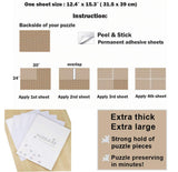 Extra Large Clear Puzzle Glue Sheets Puzzle Saver Peel and Stick - Preserve 1000 Piece Puzzles in Minutes PUZZLE EZ