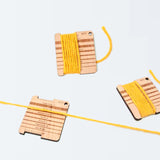 3 Pcs Wood Knitting Guage Rulers with Yarn Cutter, 3 Style Square Knitting Tool, Crochet Hook & Knitting Needle Gauge & Knitting Rule, Sewing Rulers for Art Sewing Knitting Crafts QidaiaLuck