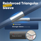 PEAKTOP OUTDOOR 12x20 ft Heavy Duty Carport with Removable Sidewalls, Portable Car Canopy, Garage Tent, Boat Shelter with Reinforced Triangular Beams, White PEAKTOP OUTDOOR