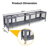 COZIWOW Wooden Cat Play Tunnel with Platforms | Configurable Window Catio | Multi-Combination Extendable Cat Run for Indoor/Outdoor Use | Small Pet Play Enclosure COZIWOW