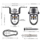 SELEWARE Heavy Duty Boxing Punching Bag Hanger, 360 Rotate Heavy Bag Hanger Bracket with Bearing and Carabiner, Wood Beam Holder for Boxing Muay Thai Training, 700lbs Capacity SELEWARE
