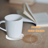 Ceramic Sublimation Blanks Car Coasters for Car Cup with Finger Notch for Easy Removal Ceramic Car Cupholder Auto Cupholder Keep Vehicle from Cold Drink Sweat Stain Spill (12) BOMSI