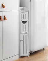 AOJEZOR Bathroom Storage Cabinet: Small Bathroom Storage Cabinet - Toilet Paper Cabinet Fit for Mega Roll,White AOJEZOR