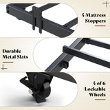 AMERLIFE Twin Daybed with Trundle, Farmhouse Daybed Frame with Sliding Barn Door Headboard and Charging Station & LED Light for Bedroom and Guest Room, Rustic Brown AMERLIFE