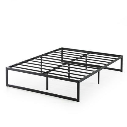 ZINUS Abel Modern Metal Platform Bed Frame with Steel Slat Support - No Box Spring Required, Easy Assembly, Queen - WoodArtSupply