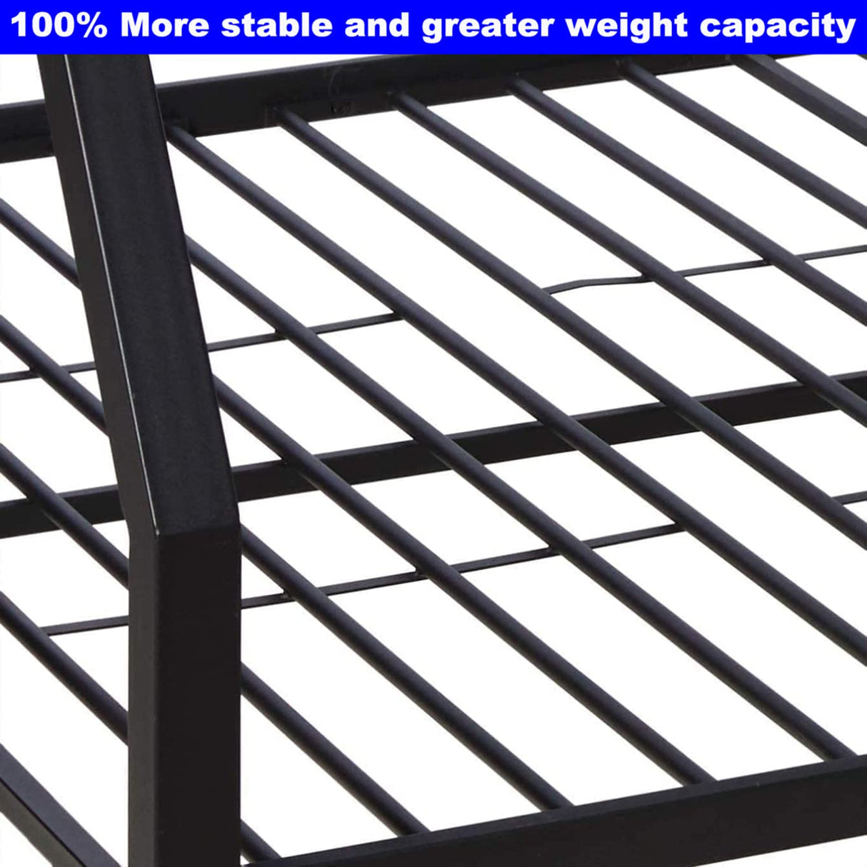 DOONREXS Upgraded Version Thicken Metal Full XL Over Queen Bunk Bed, Heavy Duty Stronger Steel Bunk Beds Full XL Over Queen Size with Ladders and Safety Guard Rail, Easy Assembly (Full XL Over Queen) WoodArtSupply