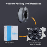 Creality 3D Printer Filament 1.75mm, Ender PLA Filament No-Tangling Smooth Printing Without Clogging No Warping, Fit Most FDM 3D Printers, 1kg Spool, Dimensional Accuracy +/- 0.02mm, Gray Creality