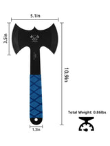 JXE JXO Throwing Axes and Tomahawks Set 6Pack, Double Bite Hawks, Design for Throwing Recreation and Fun JXE JXO