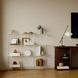 4-Tier Acrylic Horizontal Bookshelf, Clear 9 Cube Open Bookcase, Modern Book Shelf for Living Room, Bedroom, Office, 11.8" D x 47.2" W x 38.6" H, Easy Assembly CRTERICX