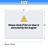 XYK 2 Pack 17” x12” Blank Magnets with 50 mils, Prevent Car Scratches & Dents, Rounded Corners Blank Car Magnet Set, Magnet for Car to Advertise Business and Cover Company Logo XYK